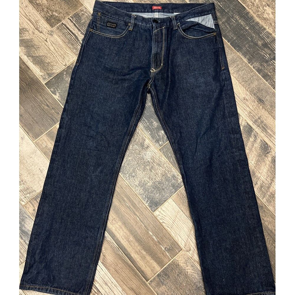 Sean John Jeans Mens Dark Wash Blue Hamilton Relaxed‎ Flap Pocket Hip Hop 36x31